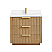 36" Free-standing Single Bath Vanity in Washed Ash Grey with Pure White Quartz Stone Top