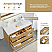  48" Free-standing Single Bath Vanity in Washed Ash Grey with Pure White Quartz Stone Top
