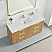 60" Free-standing Single Bath Vanity in Washed Ash Grey with Pure White Quartz Stone Top