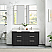 60M" Free-standing Double Bath Vanity in Oak Weathered Black with Pure White Quartz