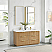 60M" Free-standing Double Bath Vanity in Washed Ash Grey with Pure White Quartz Stone