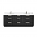 84" Free-standing Double Bath Vanity in Oak Weathered Black with Pure White Quartz Stone Top