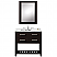 Madalyn 30” Traditional Single Sink Bathroom Vanity Espresso Finish