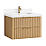 30" Floating Single Bath Vanity in Washed Ash Grey with Pure White Quartz Stone Top