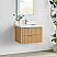  30" Floating Single Bath Vanity in Washed Ash Grey with Pure White Quartz Stone Top