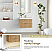  30" Floating Single Bath Vanity in Washed Ash Grey with Pure White Quartz Stone Top