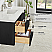 48" Floating Single Bath Vanity in Oak Weathered Black with Pure White Quartz Stone Top