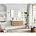 48" Floating Single Bath Vanity in Washed Ash Grey with Pure White Quartz Stone Top