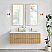  60M" Floating Double Bath Vanity in Washed Ash Grey with Pure White Quartz Stone Top