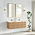  60M" Floating Double Bath Vanity in Washed Ash Grey with Pure White Quartz Stone Top
