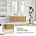  60M" Floating Double Bath Vanity in Washed Ash Grey with Pure White Quartz Stone Top