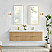 72" Floating Double Bath Vanity in Washed Ash Grey with Pure White Quartz Stone Top