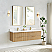 72" Floating Double Bath Vanity in Washed Ash Grey with Pure White Quartz Stone Top