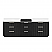  96" Combine Free-standing Double Bath Vanity in Oak Weathered Black with Pure White Quartz Stone Top