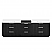 108" Combine Free-standing Double Bath Vanity in Oak Weathered Black with Pure White Quartz Stone Top