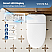  Smart Toilet Bidet in White with LED Display, Remote, Blackout Flush, Off-Seat Auto Flush, Auto Open & Close Lid, Heated Seat and Warm Air Dryer, Foot Sensor Operation