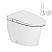  Elongated Smart Bidet Toilet with Clean Foam Shield Splash Proof, Built in Tank, ADA Chair Height, Auto Open & Close, Heated Seat, Dryer & Foot/Men's flush recognition,Child wash, Dual Remote Control