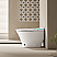  Elongated Smart Bidet Toilet with Clean Foam Shield Splash Proof, Built in Tank, ADA Chair Height, Auto Open & Close, Heated Seat, Dryer & Foot/Men's flush recognition,Child wash, Dual Remote Control