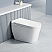  Elongated Smart Bidet Toilet with LED screen display, Built in Tank, ADA Chair Height, Auto Open & Close,Heated Seat, Dryer & Foot/Men's flush recognition,Dual remote control