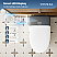 Smart Toilet Bidet in White with LED Display, Remote, Blackout Flush, Off-Seat Auto Flush, Auto Open & Close White/Gray Lid, Heated Seat and Warm Air Dryer, Foot Sensor Operation