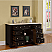 Silkroad 60 inch Crema Marfil Marble Top Bathroom Double Sink Vanity 