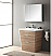 Acqua Milano 31 inch Modern Bathroom Vanity White Oak Finish 