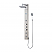 Aston 51 inch Shower Panel System Three Body Jets Stainless Steel