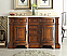 Adelina 60  inch Chestnut Finish Double Sink Bathroom Vanity