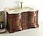 Adelina 60  inch Chestnut Finish Double Bathroom Vanity