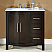 Accord 36 inch Contemporary Single Sink Bathroom Vanity with Left Sink