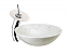Stone Vessel Sink Waterfall Faucet CHBC