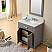 Daston 30 inch Gray Finish Single Bathroom Vanity