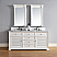 Abstron 72 inch Double Sink Bathroom Vanity Cottage White Finish