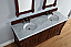 Abstron 72 inch Warm Cherry Double Vanity Optional Countertops