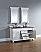 Abstron 60 inch Cottage White Double Bathroom Vanity Optional Tops