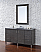 Abstron 60 inch Silver Oak Finish Single Sink Modern Bathroom Vanity Optional Countertop