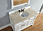 Abstron 48 inch White Finish Traditional Bathroom Vanity Optional Countertop