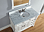 Abstron 48 inch White Finish Single Traditional Vanity Optional Countertop