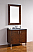 Abstron 36 inch Walnut Finish Single Sink Bathroom Vanity Optional Countertop