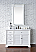 Abstron 48 inch White Finish Single Cottage Bathroom Vanity Optional Countertop