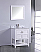 Adelina 30 inch Contemporary White Finish Bathroom Vanity Cabinet