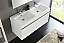 Fresca Mezzo 48 inch White Wall Mounted Double Sink Bath Vanity