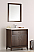 30 inch Antique Coffee Finish Traditional Bathroom Vanity with Mirror