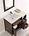 36 inch Antique Coffee Finish Traditional Bathroom Vanity with Mirror