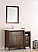 42 inch Coffee Finish Traditional Bathroom Vanity with Mirror