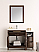42 inch Antique Coffee Finish Traditional Bathroom Vanity with Mirror