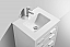 Modern Lux 24'' High Gloss White Vanity W/ Quartz Counter Top