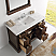 Fresca Kingston Collection 49" Antique Coffee Traditional Bathroom Vanity in Faucet Option
