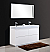 Modern Lux 60" Double Sink High Gloss White Free Standing Modern Bathroom Vanity