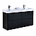 Modern Lux 60" Double Sink Black Free Standing Modern Bathroom Vanity